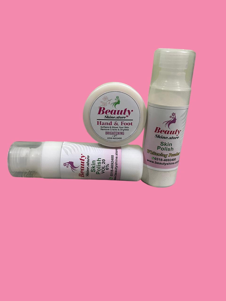 Fruity Pink Skin Polisher + Hand & Foot Whitening Cream