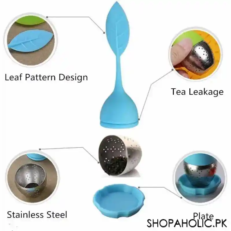 Silicone Leaf Tea Infuser with Drip Tray