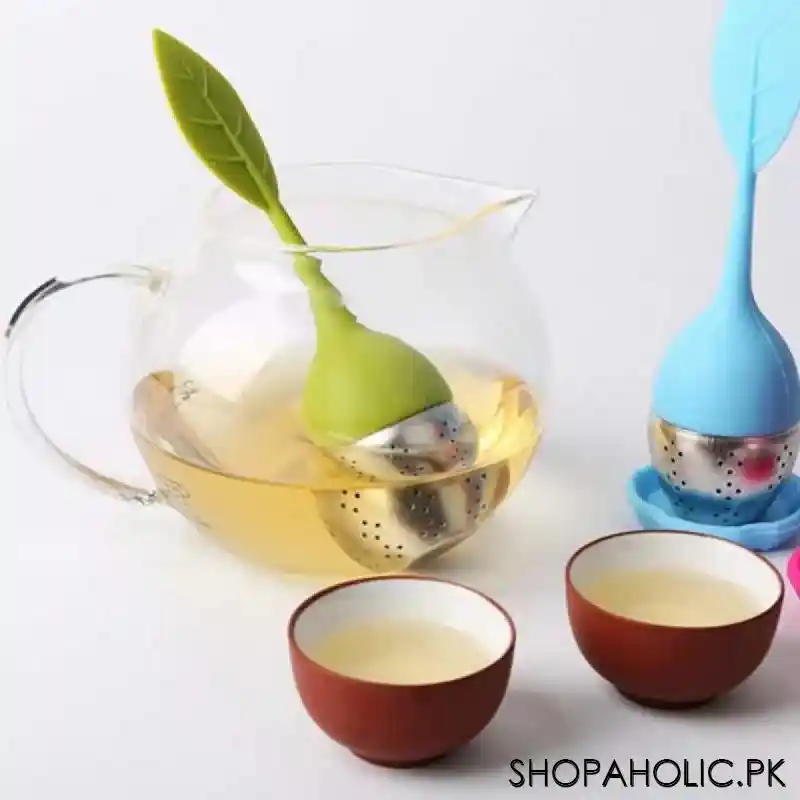 Silicone Leaf Tea Infuser with Drip Tray